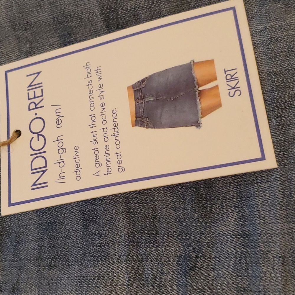 NWT Women's Indigo Rein skirt - Picture 3 of 5